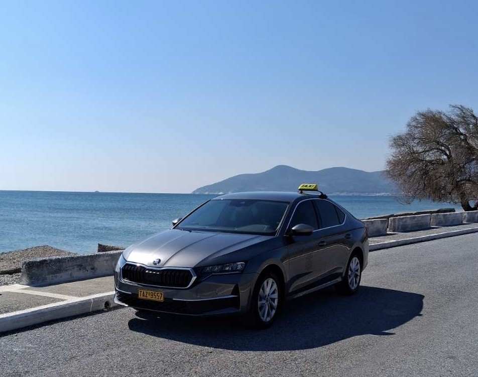 Professional taxi vehicle - comfortable and well-maintained car for Samos island transportation